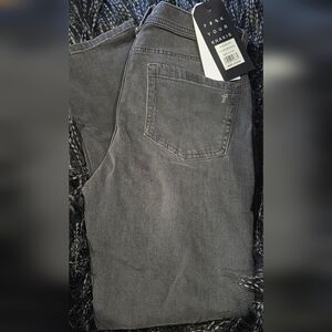 F*%k Your Khakis Men's Slim Straight Jeans — Charcoal Gray